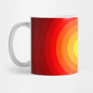 Red Sun Circles Mug